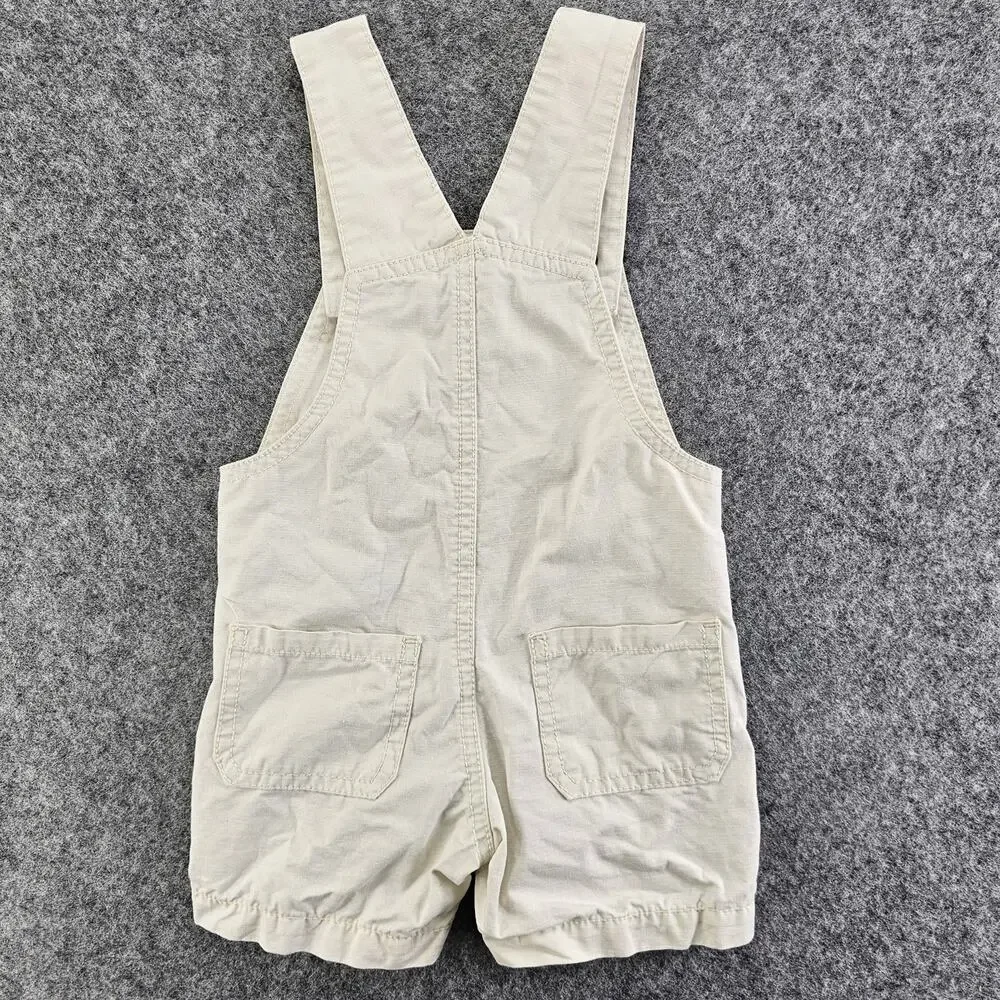 Toddler Overalls 12 mo Carters Ripstop Cotton Treasure Hunter Bib Style Shorts